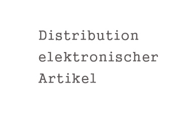 Distribution elektr. Artikel